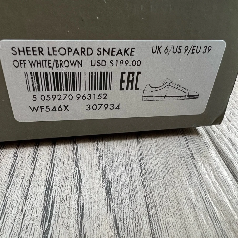 All saints sheer leopard sneaker, distressed - Picture 5 of 14